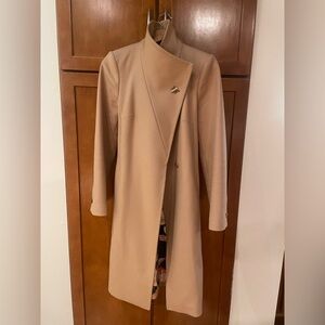 Ted Baker London Classic Camel Wool Cashmere Coat size 2